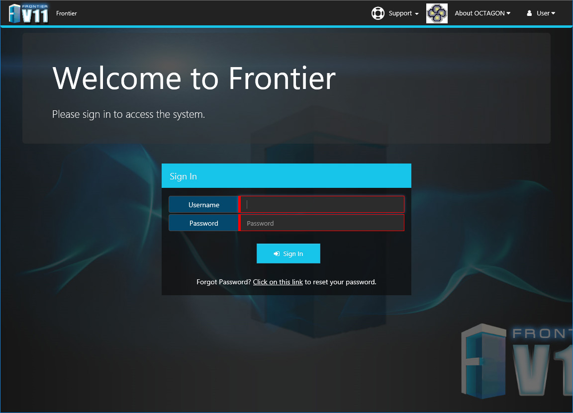 frontier credit vetting login origination system screenshots